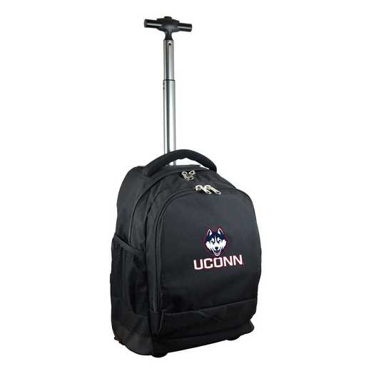 CLCNL780-BK: NCAA Connecticut Huskies Wheeled Premium Backpack